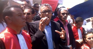 وقفة احتجاجية للقضاة ضد قانون المجلس الاعلى للقضاء (صور)