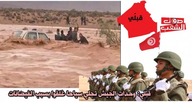 قبلي: وحدات الجيش تجلي سياحا غلقوا بسبب الفيضانات