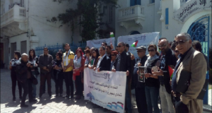 صحفيّون وممثّلو المجتمع المدني يتضامنون مع الشعب الفلسطيني