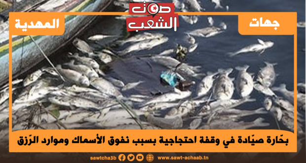 بحّارة صيّادة في وقفة احتجاجية بسبب نفوق الأسماك وموارد الرّزق المهدّدة