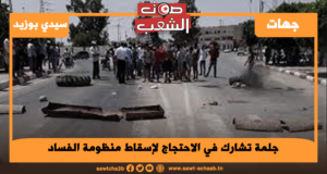 جلمة تشارك في الاحتجاج لإسقاط منظومة الفساد