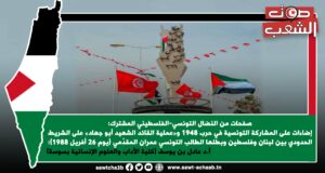 صفحات من النضال التونسي-الفلسطيني المشترك: إضاءات على المشاركة التونسية في حرب 1948 و«عملية القائد الشهيد أبو جهاد» على الشريط الحدودي بين لبنان وفلسطين وبطلها الطالب التونسي عمران المقدّمي (يوم 26 أفريل 1988):