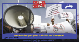 المرسوم عدد 54 لسنة 2022 : نصّ لا دستوري وزجري ومعاد لحرية التعبير
