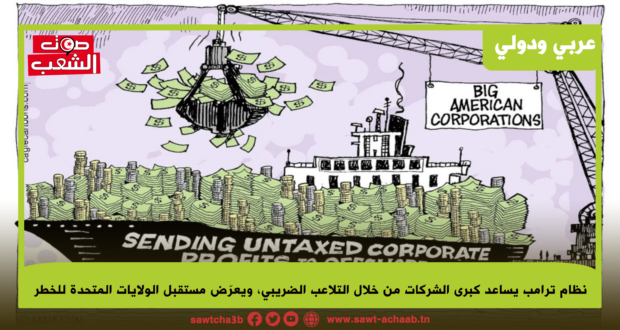 نظام ترامب يساعد كبرى الشركات من خلال التلاعب الضريبي،  ويعرض مستقبل الولايات المتحدة للخطر